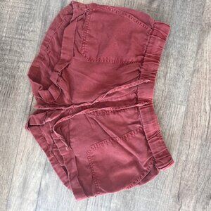 Volcom Drawstring Shorts – Rust Red – Size Small (S)